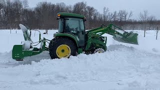 John Deere 4052R Tractor with Frontier SB1174 Snowblower | Riesterer & Schnell