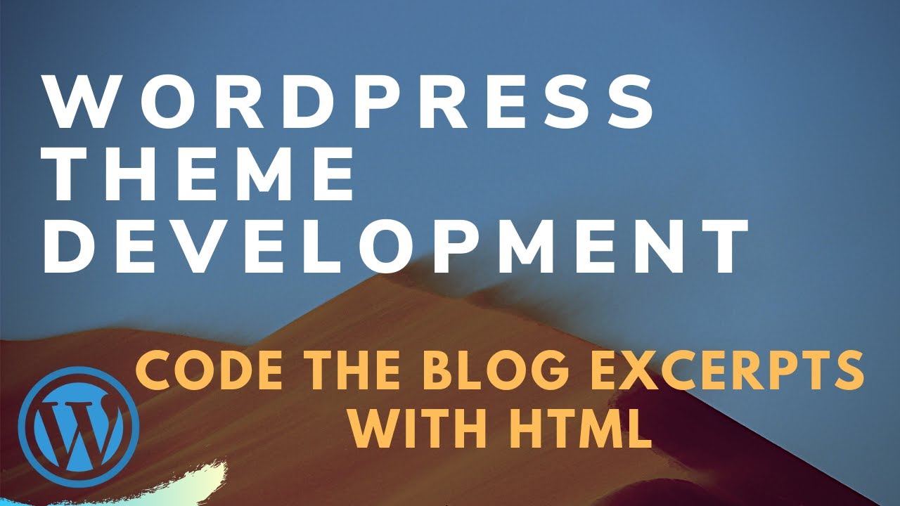Code the Blog Excerpts with HTML - YouTube