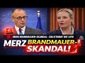 ????MERZ BRANDMAUER-SKANDAL - CDU STIMMT MIT AFD!