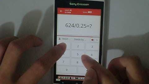 Math Tricks - Single game - To the bitter end - level 32 (Number Keyboard)