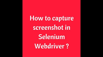 How to capture screenshot in Selenium webDriver | Selenium Interview Questions
