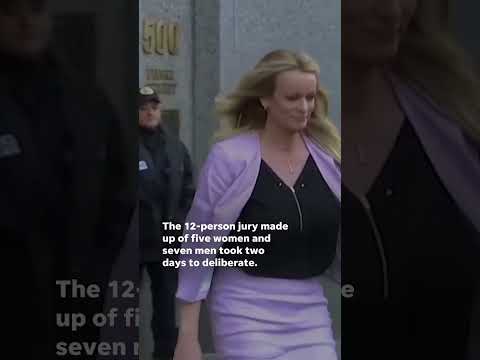 Jury convicts Trump on all 34 felony hush money charges #Shorts