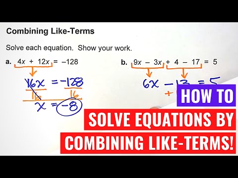 Combining Like Terms