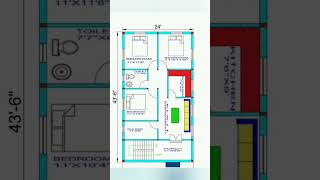 24×43 New House Plan #construction #kushwaharajmistri