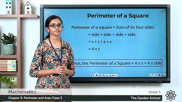 Grade 5 Mathematics Chapter 9 Class 3 Perimeter of a Square