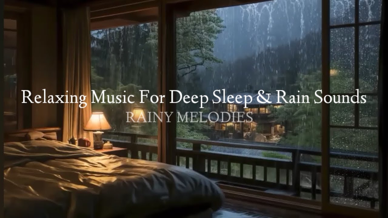 Relaxing Music For Stress Relief & Deep Sleep Instantly - Rain Sounds ...