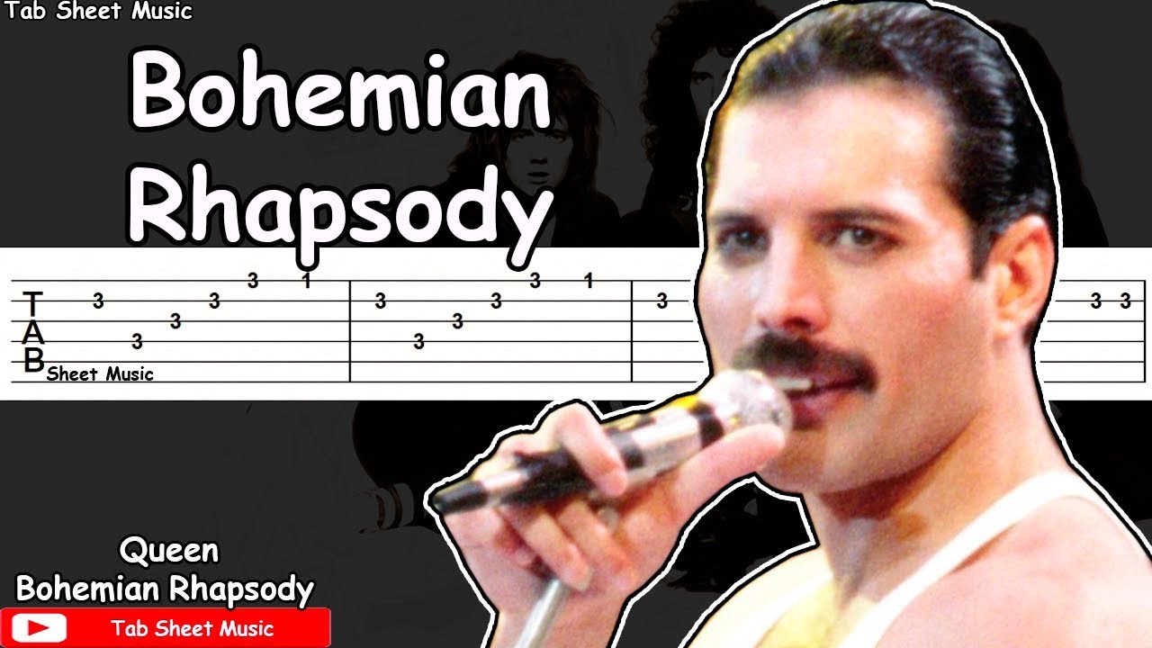 Queen - Bohemian Rhapsody Guitar Tutorial - YouTube