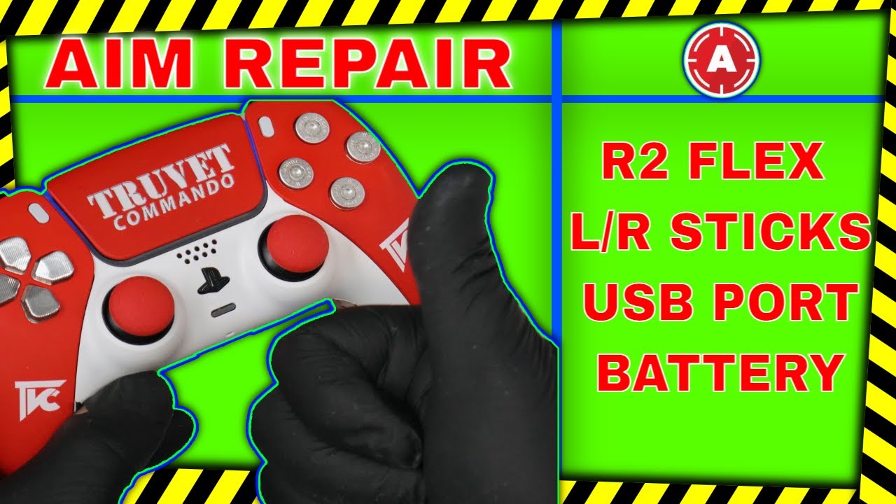 AIM PS5 Controller R2 Sticks and USB Port - YouTube