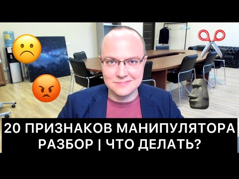 20 ПРИЗНАКОВ МАНИПУЛЯТОРА: РАЗБОР