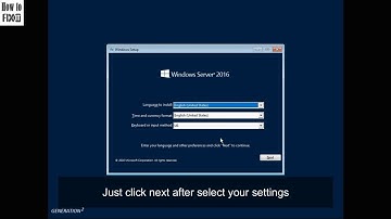Windows Server 2016 Installation and Initial Configuration