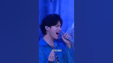 SCENE OF V IN PERMISSION TO DANCE AT JAMES CORDEN SHOW BTS #BTS #ARMY #TAEKOOK #PTD #REREINJI