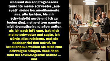 meine schwester tauschte meine herzmedikamente aus der befund zeigte versuchten mord schockte alle