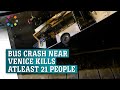 Bus crash near Venice kills 21 people