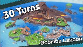 Super Mario Party Jamboree - 30 Turn Gameplay - Goomba Lagoon - Monty Mole, Luigi, Wario, Waluigi