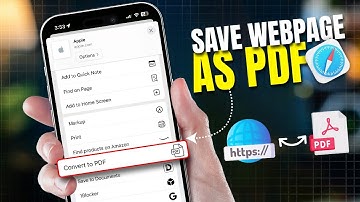How to Save a Webpage As a PDF Document in Safari on iPhone | Convert Sites To PDFs on iPhone