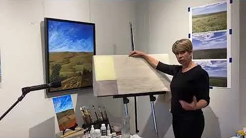 Sue Godwin Acrylic Landscape Painting Demonstration