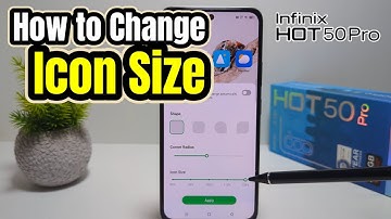How to Change Icon Size on Infinix Hot 50 Pro