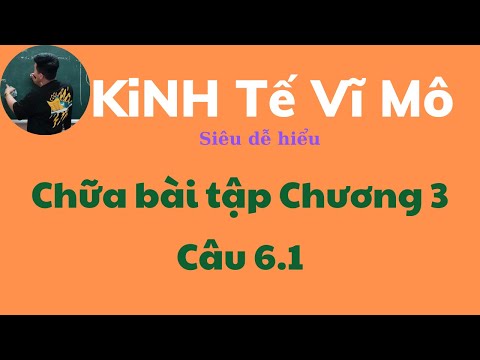 Video Kinh tế Vĩ Mô chương 3: Cách làm bài tập tự luận câu... - youtube
