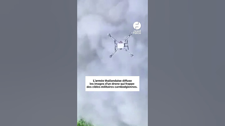 Cambodge - Thaïlande : les images des explosions provoquées par un drone #actualités