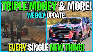 GTA 5 Online WEEKLY UPDATE Triple Money & More!!