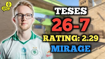 TESES (26-7) RATING: 2.29 | EU FACEIT (MIRAGE) +VOICE | CS2 POV