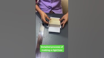 Detailed process of making a rigid box #packaging #engineering #art #design #craft #technology