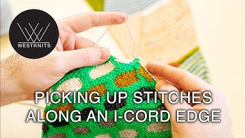Picking Up Stitches Along An I-Cord Edge