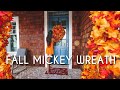 DIY Fall Mickey Wreath