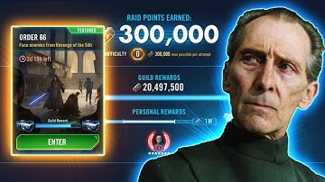 Tarkin can SOLO and underman the Order 66 Raid.