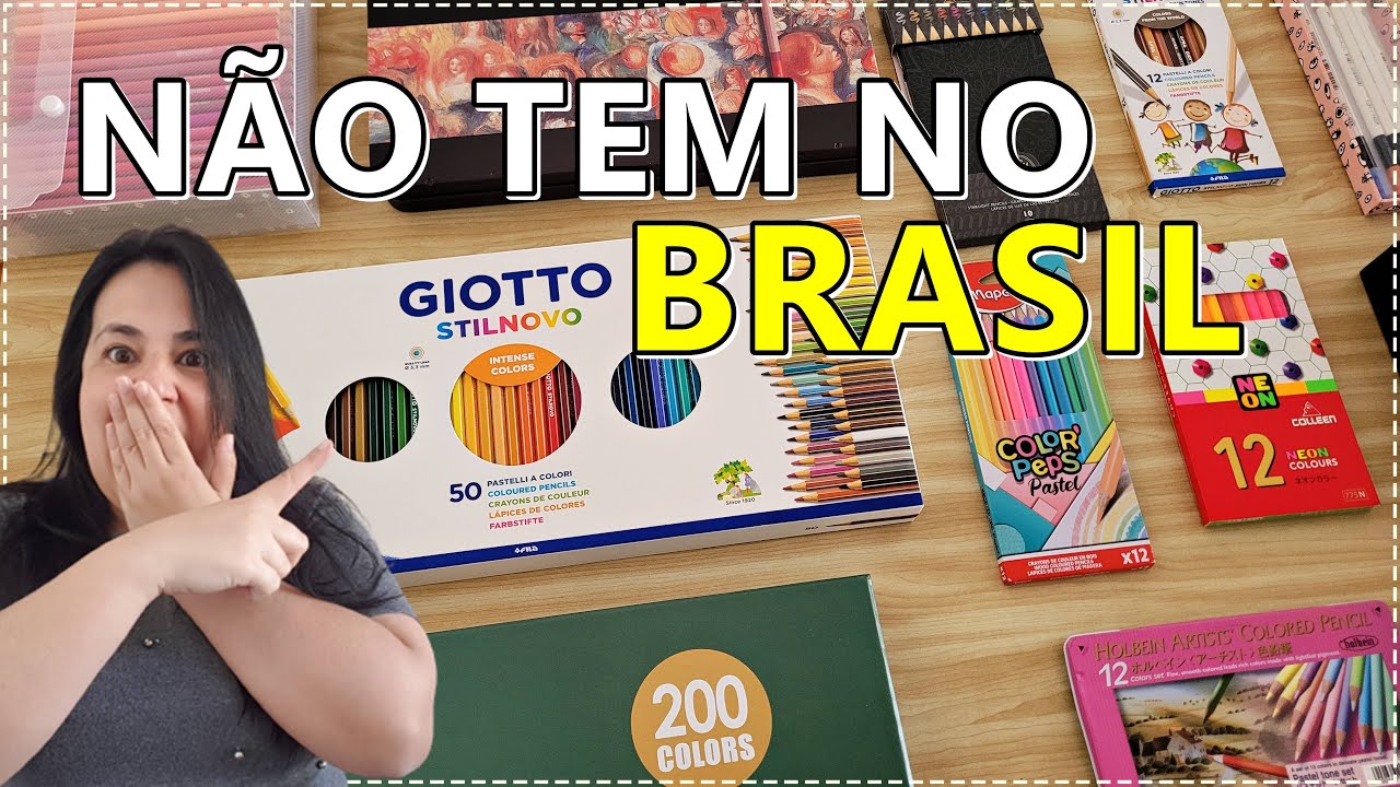 LÁPIS DE COR que NÃO tem no Brasil