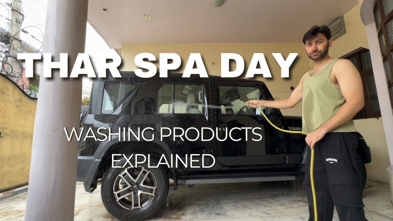 👉 Thar Car Wash ✨ Full Spa Day – Before & After Shine | Thar Wala