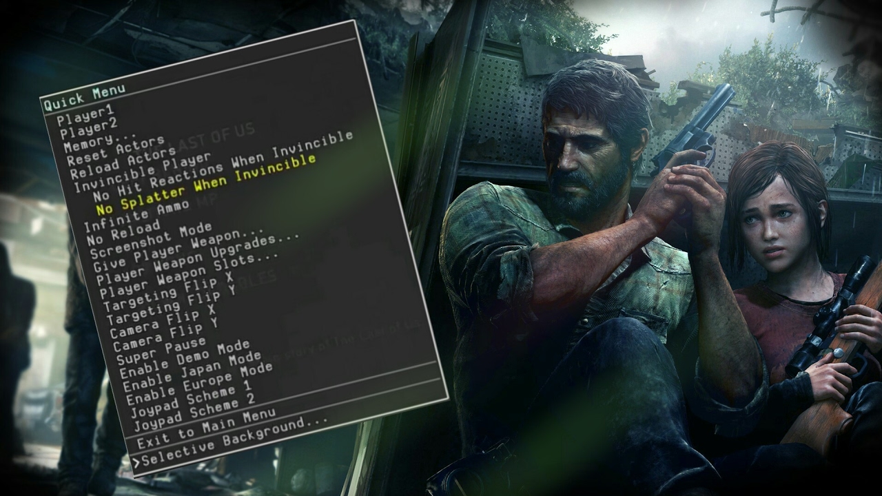 TLOU PS3] The Last Of Us Mod Menu