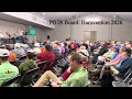 The POTA Board gives a Annual Report and Future Endeavors - Big crowd!