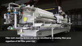 Mse Automatic Filter Press - Filter Cloth Cleaning Device