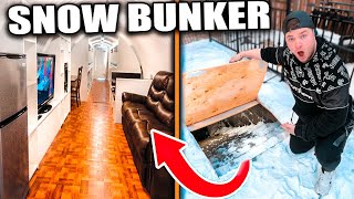 Hidden Secret Bunker UNDERGROUND Snow Fort