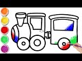 Bolalar uchun poezd chizish/Drawing a train for children/ Рисование поезда для детей