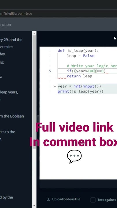 write a function# python#hackerrank #cse #coding - YouTube