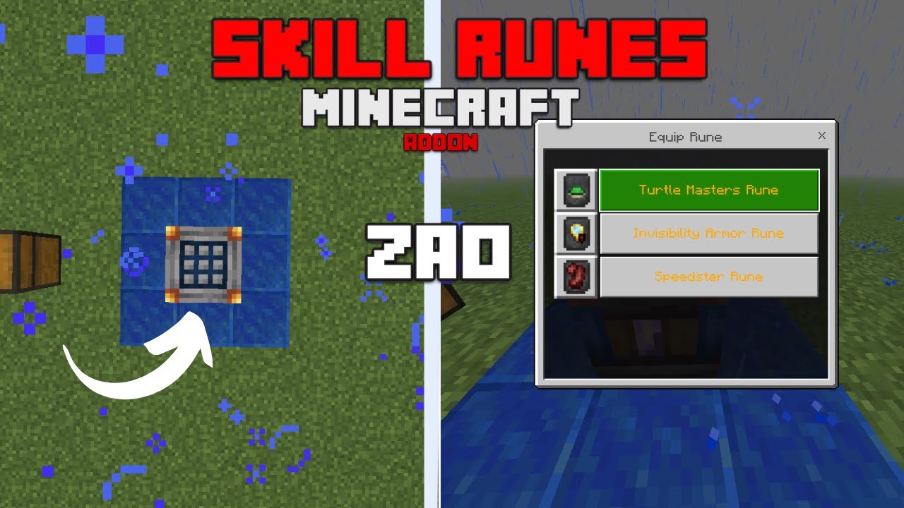 Skill Runes 🔮 - Insane Runes Mod for Survival Addon in MCPE 1.21+ | Zao ...