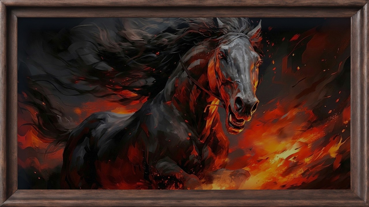 Horses 4K Vintage Art Wallpaper for TV