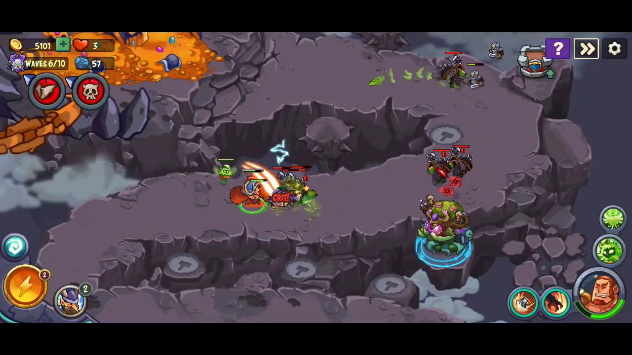 King of Defense Battle Frontier level 57 Hell mode