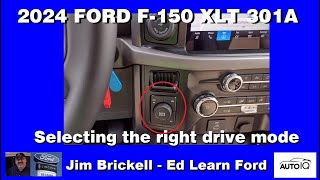 2024 Ford F150 - How to select the proper drive modes
