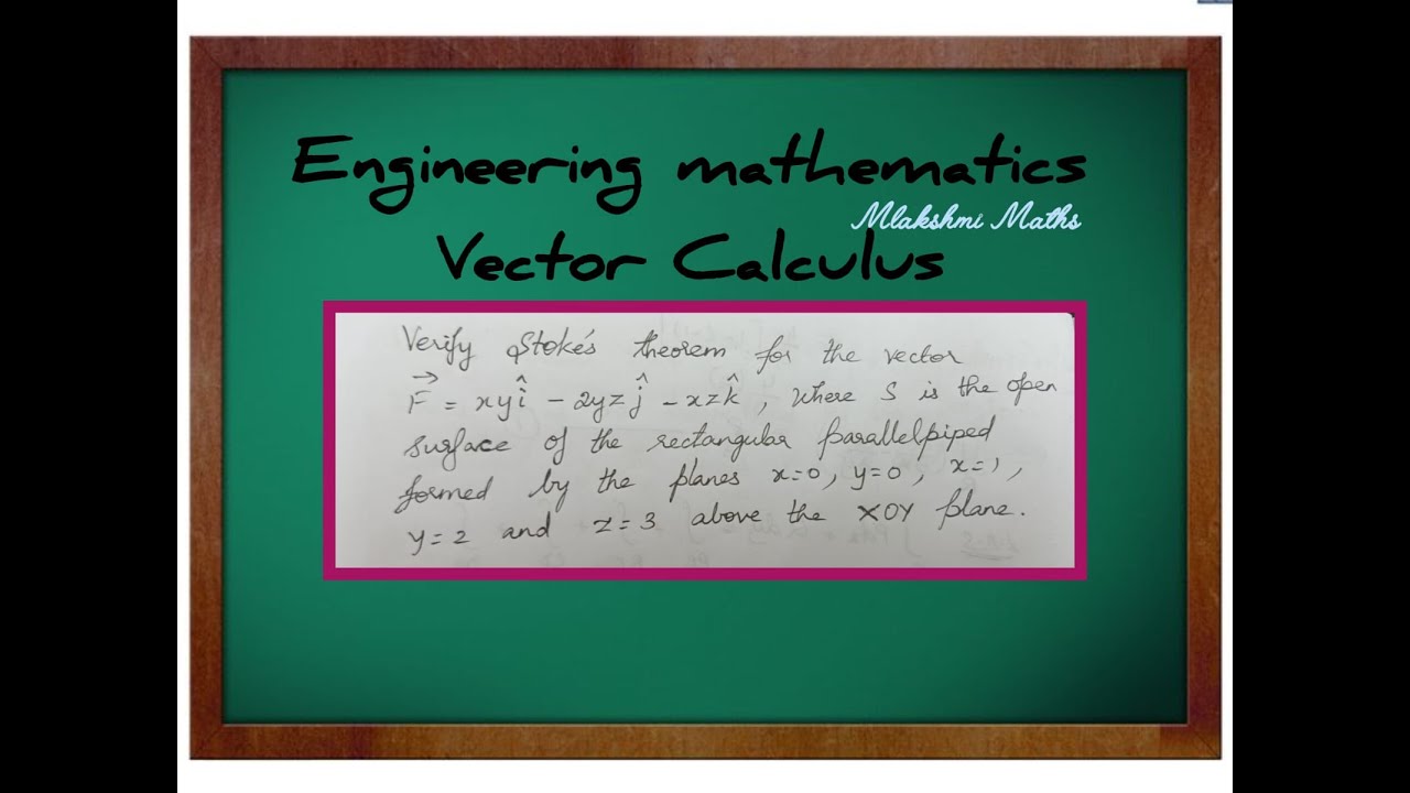 Engineering Mathematics Vector Calculus Stokes theorem - YouTube