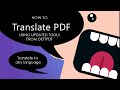 How to Translate PDF and Doc Files