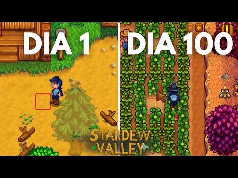 FIQUEI 100 DIAS SEM SAIR DA FAZENDA em Stardew Valley! 😱