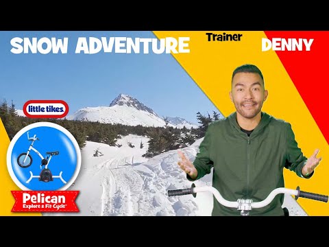 A CHILLY SNOW ADVENTURE | Pelican Bikes Ride | Little Tikes