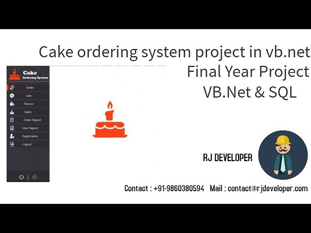 Online Cake Ordering System - PHP & MySQL – Student Project Guidance &  Development