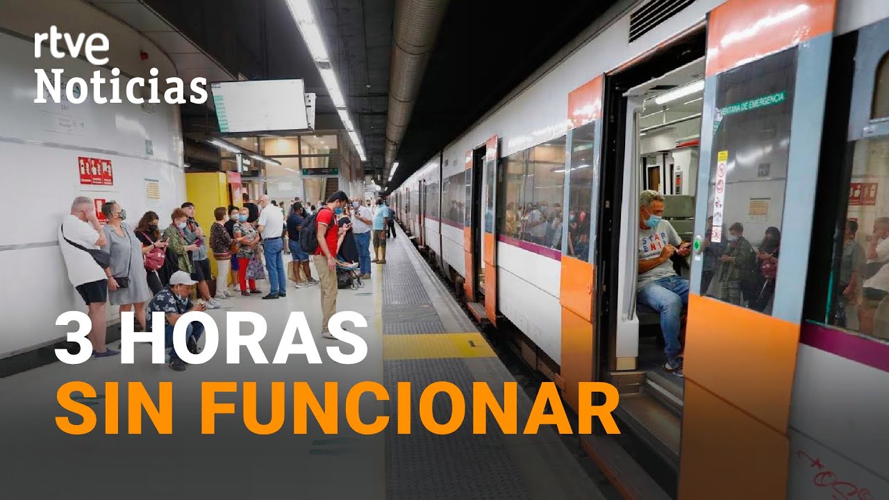 TRENES CATALUÑA: Una AVERÍA obliga a SUSPENDER el SERVICIO en plena HORA PUNTA | RTVE