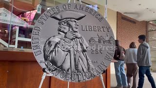 America 250 coins shown at George Washington's historic home
