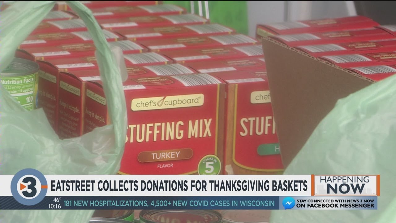 Eatstreet Collects Donations For Thanksgiving Baskets In 'Fill The Van'  Event - Youtube