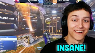 New ROCKET LEAGUE Player Reacts To The BEST Goals/Saves Of All Time..